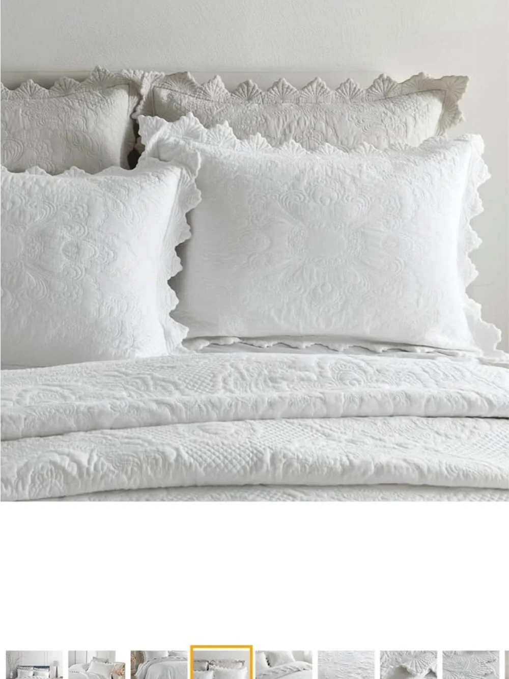 Cotton Quilt Bedding Set Reversible Coverlet, 3 Pieces